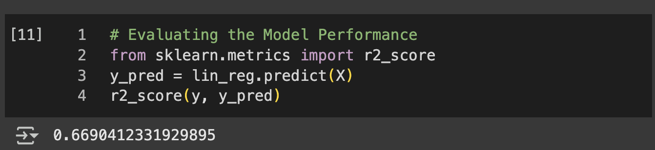 Linear Regression Evaluation