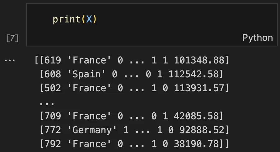 Table 3: Encoding Gender